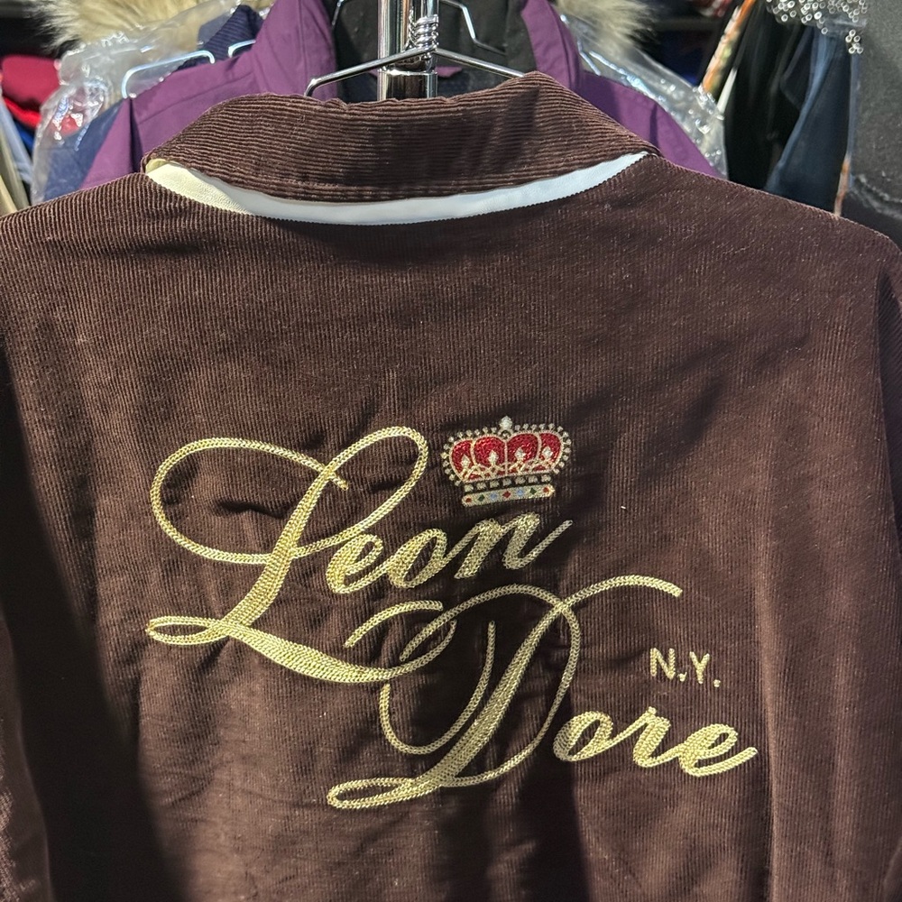 Aime Leon Dore Corduroy Team Jacket Chocolate Brown Mens Size 2XL - Picture 5 of 7